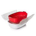 Microwave Oven Steamer - Red