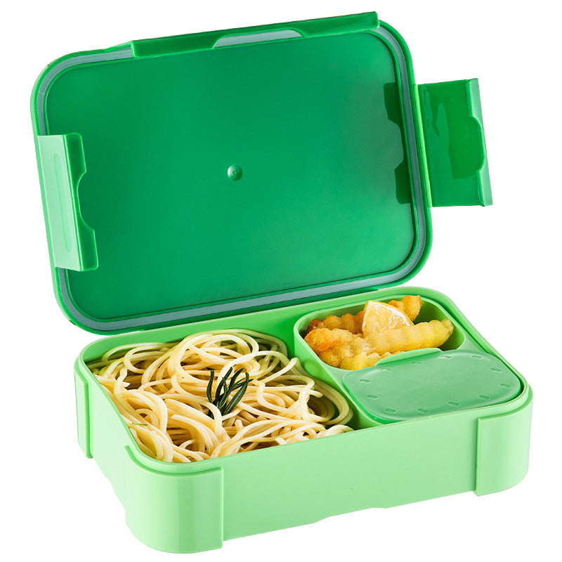 Leak-Proof Bento Lunch Box with Sauce Container
