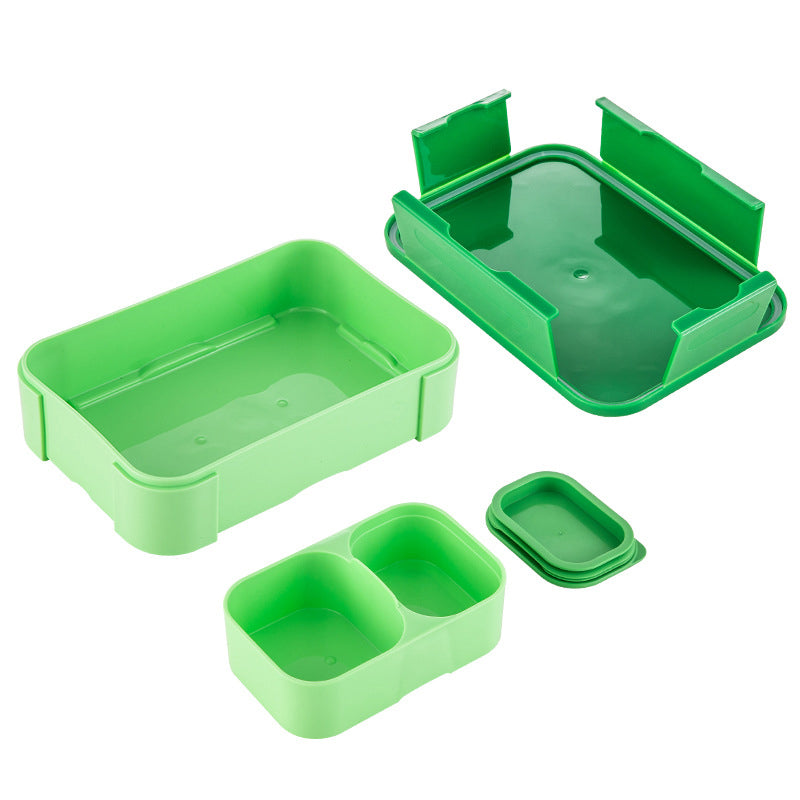 Leak-Proof Bento Lunch Box with Sauce Container