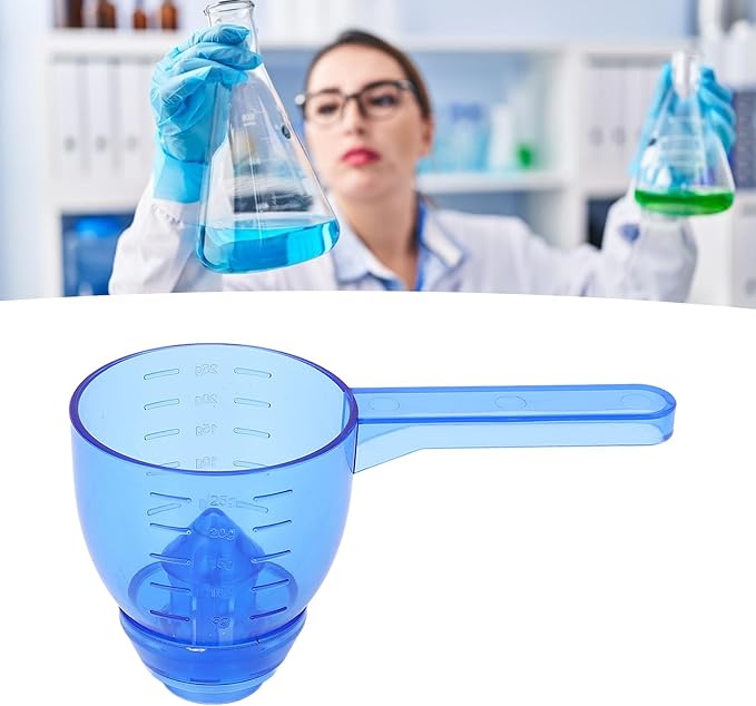 Powder Spoon with Spill Proof Scale (Blue)