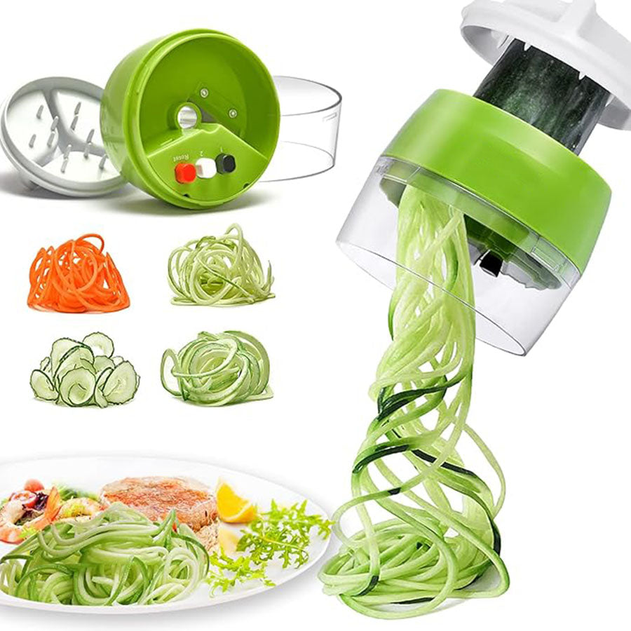 Handheld Spiralizer Vegetable Slicer, 4 in 1