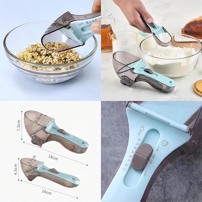 2pcs Adjustable Measuring Spoon Set