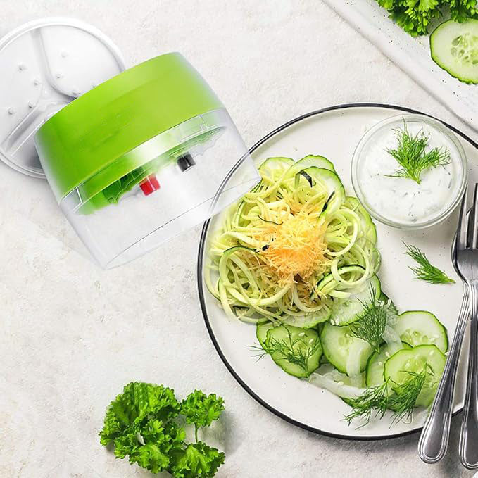 Handheld Spiralizer Vegetable Slicer, 4 in 1