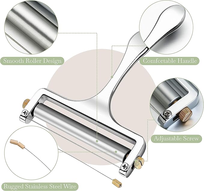 Stainless Steel Wire Cheese Slicer (Silver)