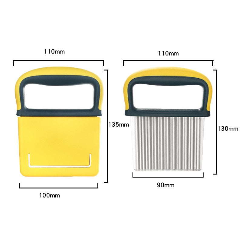 Stainless Steel Blade Crinkle Cutter