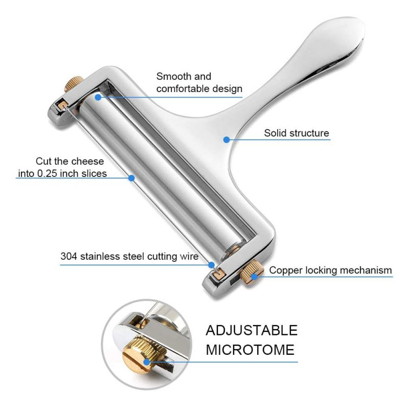 Stainless Steel Wire Cheese Slicer (Silver)